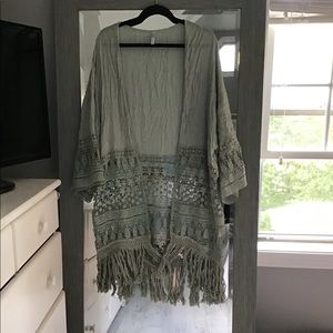 Mint green kimono